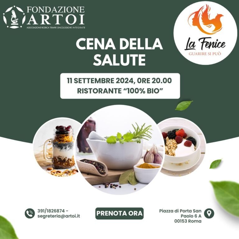 Cena della salute - 11 settembre 2024