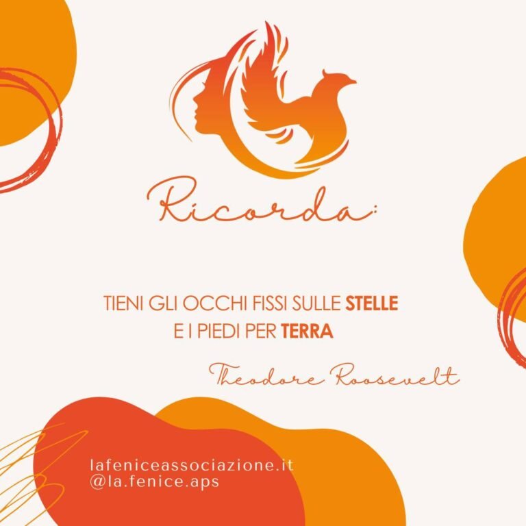 Tieni gli occhi fissi sulle stelle e i piedi per terra